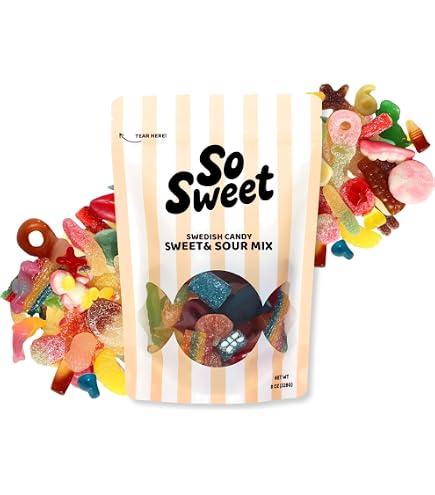 Amazon.com : Swedish Candy Sweet & Sour Mix 8 oz – Sweet & Tangy